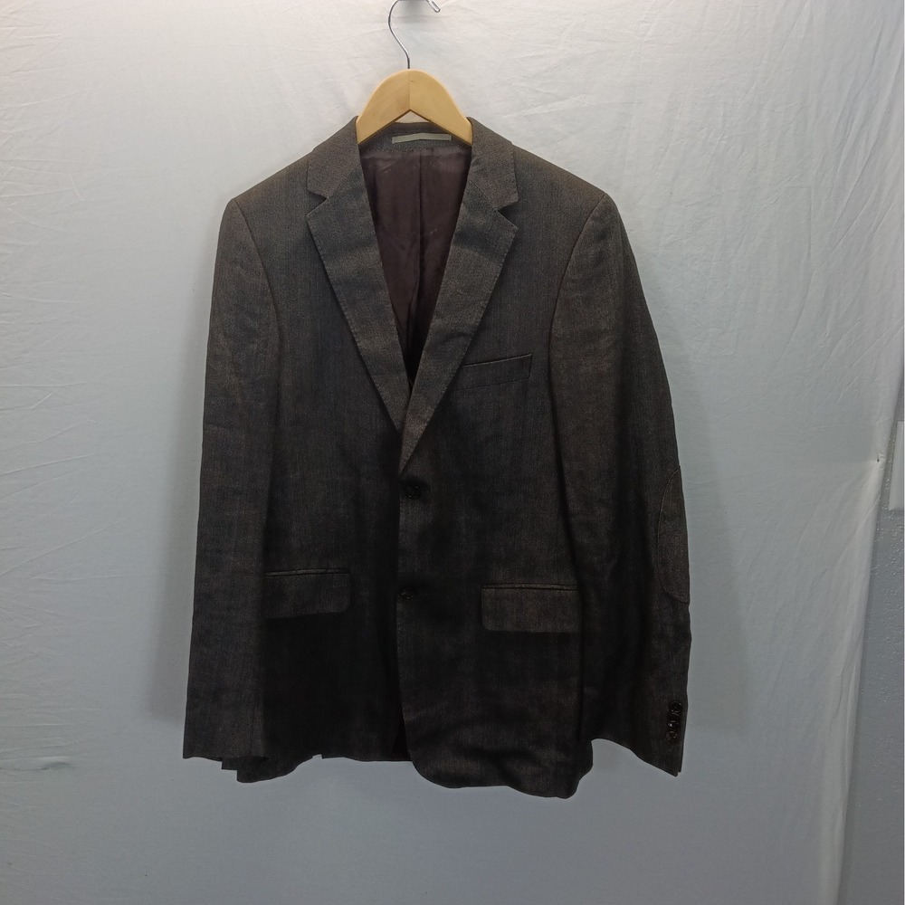 Burberry Mens Vintage Brown Plaid Wool Blazer Jacket‎ Size 40